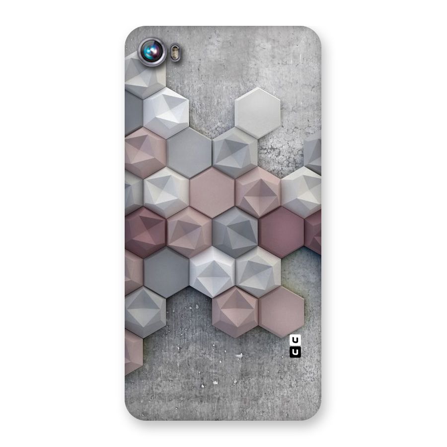 Cute Hexagonal Pattern Back Case for Micromax Canvas Fire 4 A107