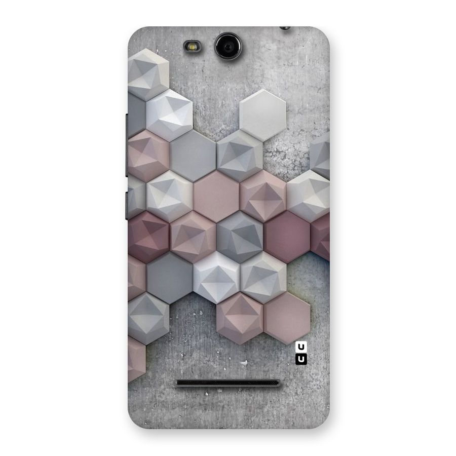 Cute Hexagonal Pattern Back Case for Micromax Canvas Juice 3 Q392
