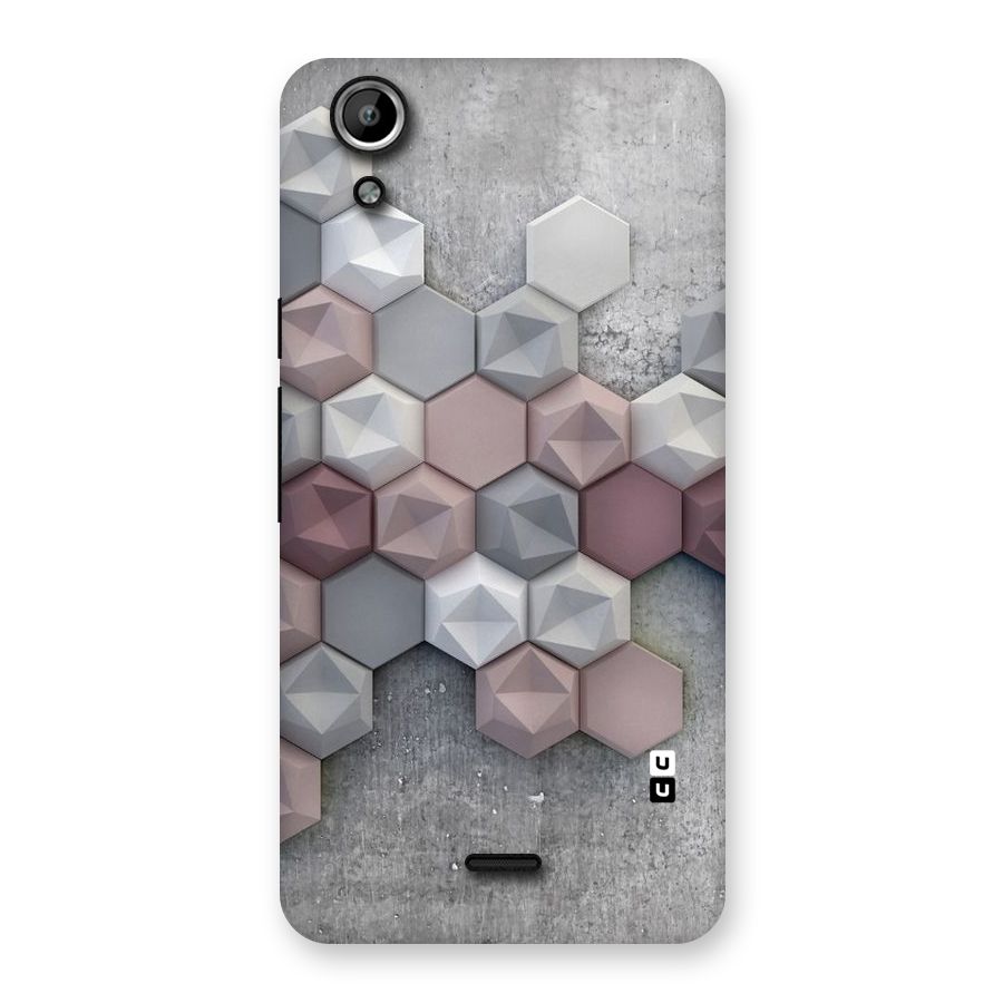 Cute Hexagonal Pattern Back Case for Micromax Canvas Selfie Lens Q345