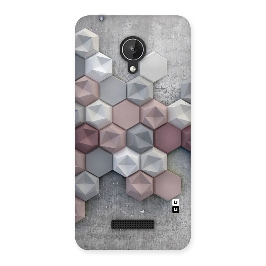 Cute Hexagonal Pattern Back Case for Micromax Canvas Spark Q380