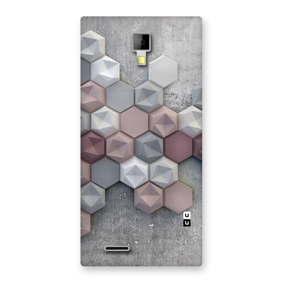 Cute Hexagonal Pattern Back Case for Micromax Canvas Xpress A99