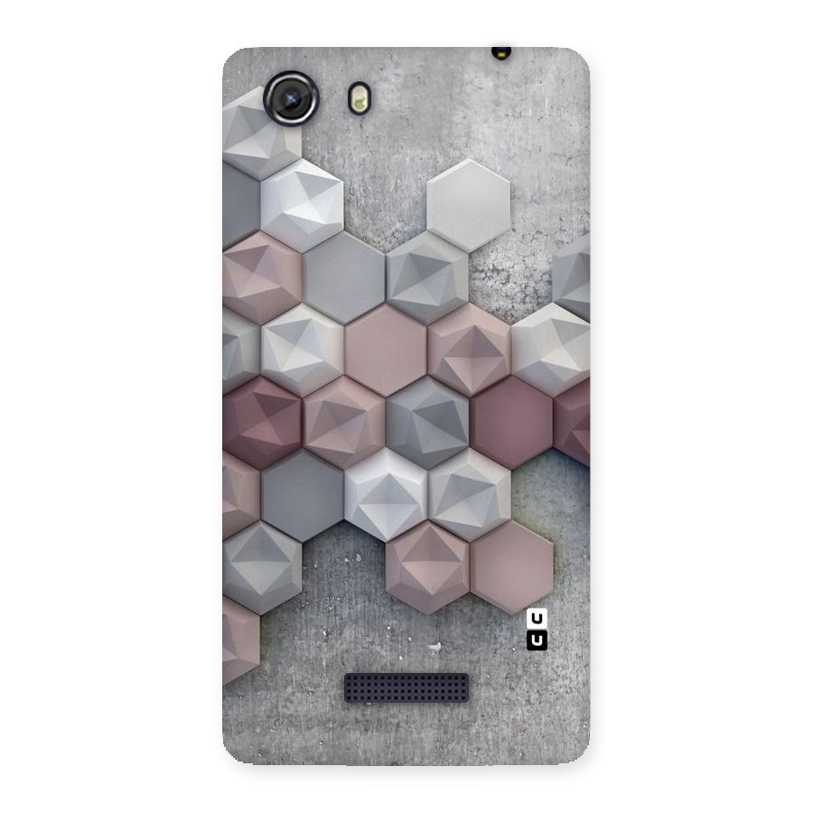 Cute Hexagonal Pattern Back Case for Micromax Unite 3