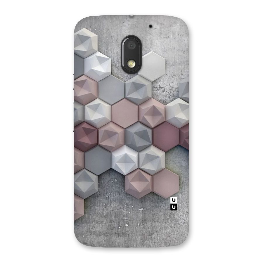 Cute Hexagonal Pattern Back Case for Moto E3 Power