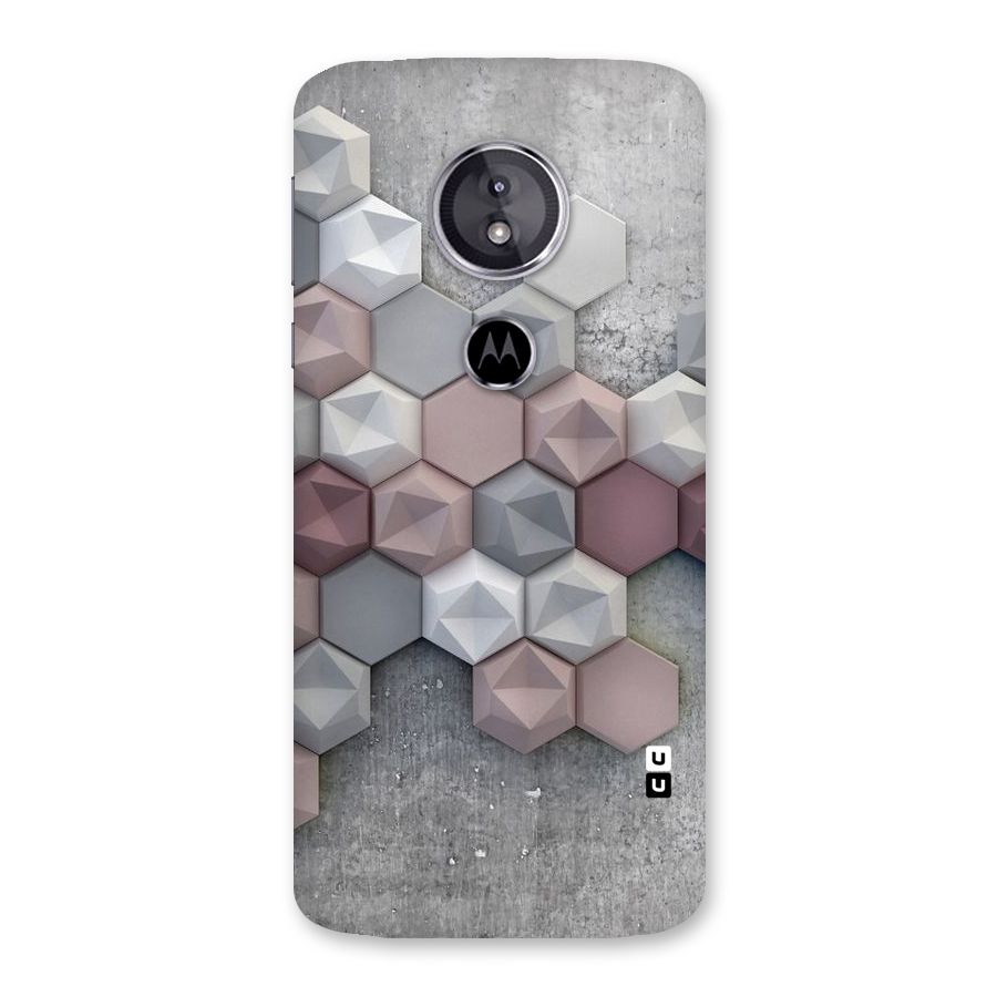 Cute Hexagonal Pattern Back Case for Moto E5
