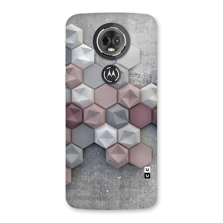 Cute Hexagonal Pattern Back Case for Moto E5 Plus