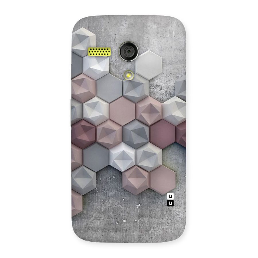 Cute Hexagonal Pattern Back Case for Moto G