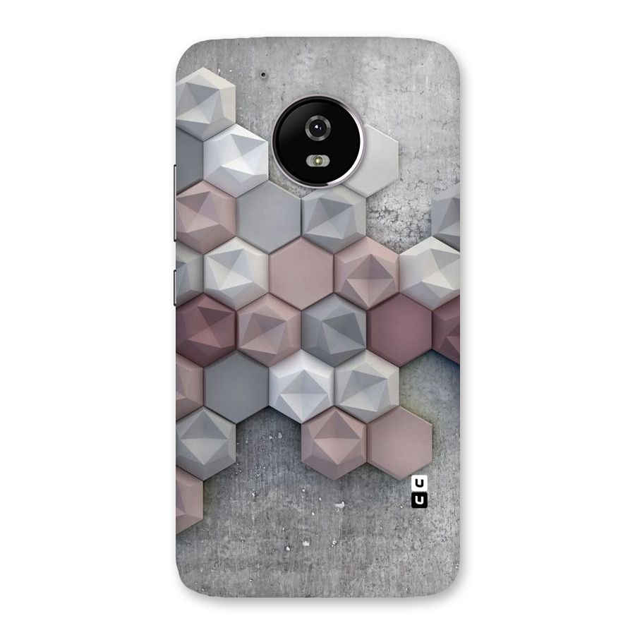 Cute Hexagonal Pattern Back Case for Moto G5