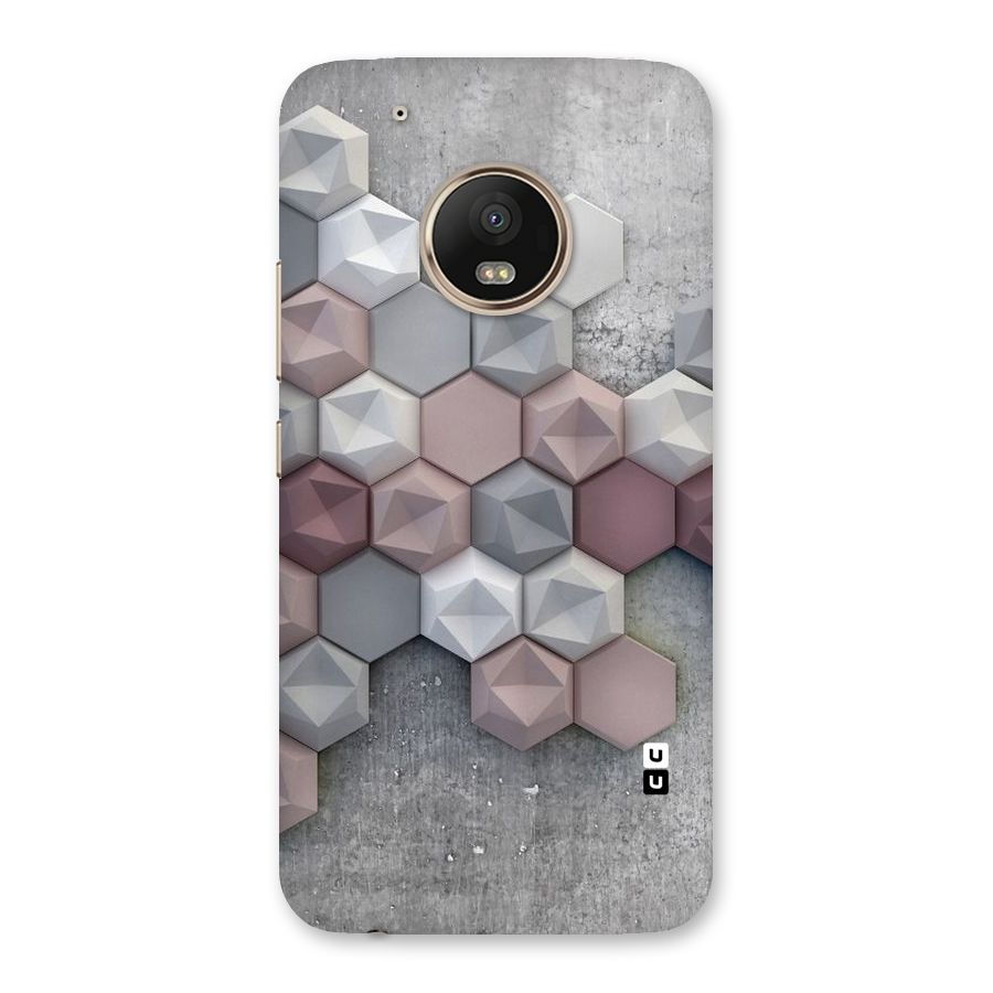 Cute Hexagonal Pattern Back Case for Moto G5 Plus
