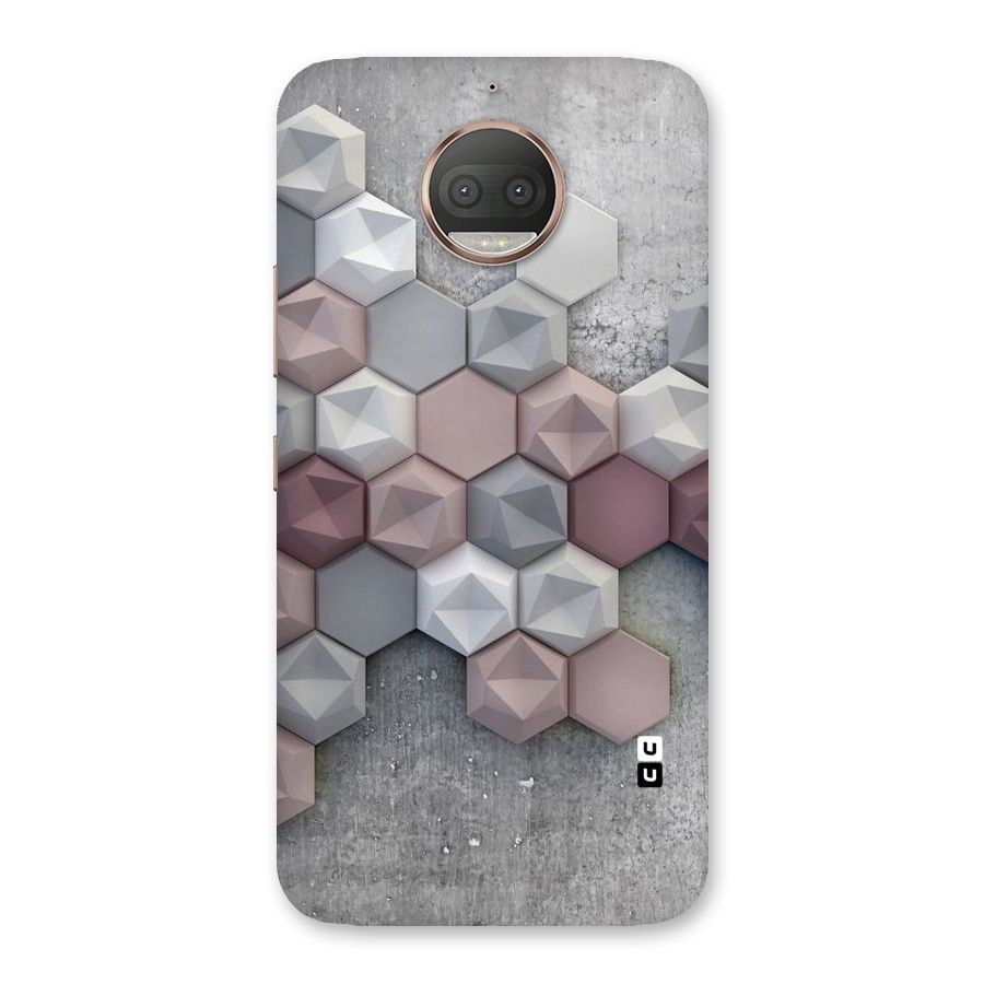 Cute Hexagonal Pattern Back Case for Moto G5s Plus
