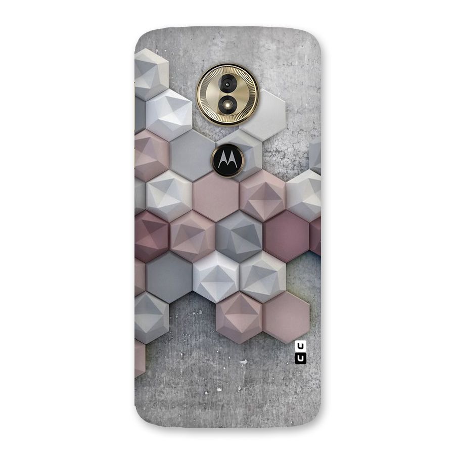 Cute Hexagonal Pattern Back Case for Moto G6 Play