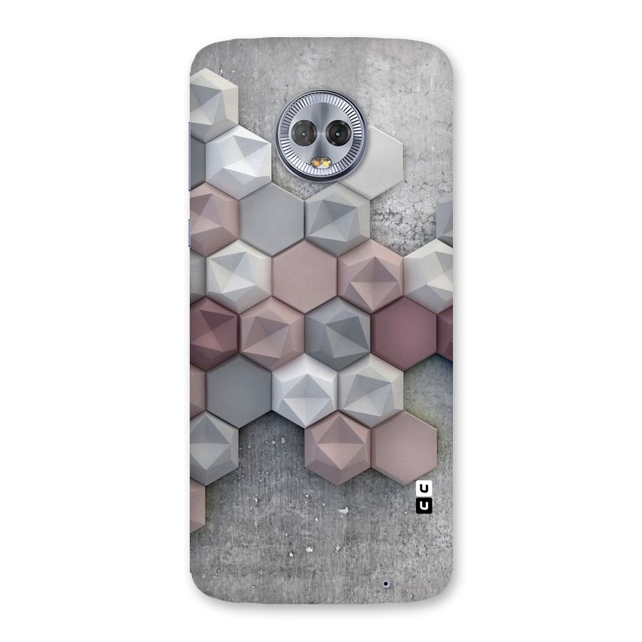 Cute Hexagonal Pattern Back Case for Moto G6 Plus