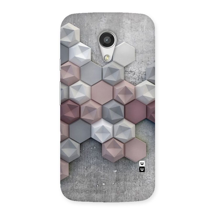 Cute Hexagonal Pattern Back Case for Moto G 2nd Gen