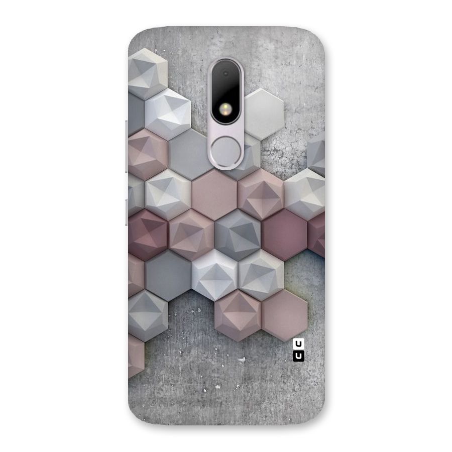 Cute Hexagonal Pattern Back Case for Moto M