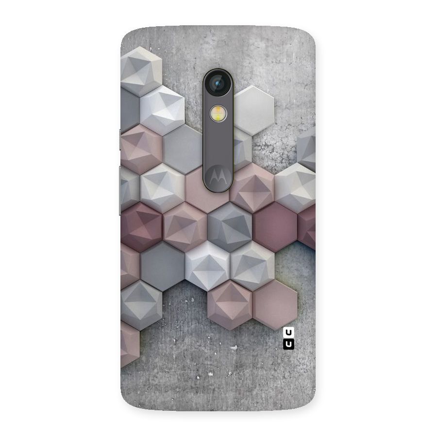 Cute Hexagonal Pattern Back Case for Moto X Play