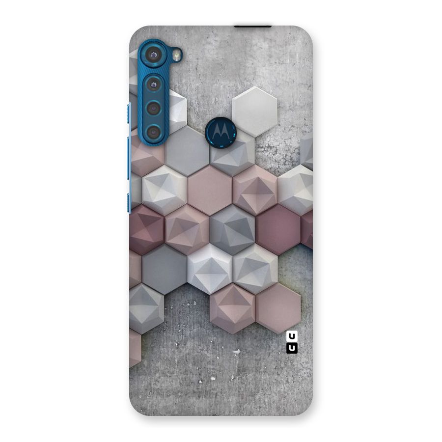 Cute Hexagonal Pattern Back Case for Motorola One Fusion Plus