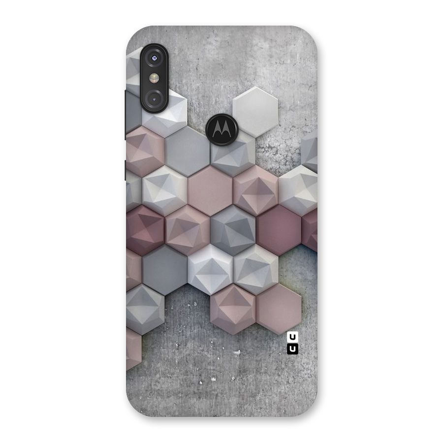 Cute Hexagonal Pattern Back Case for Motorola One Power