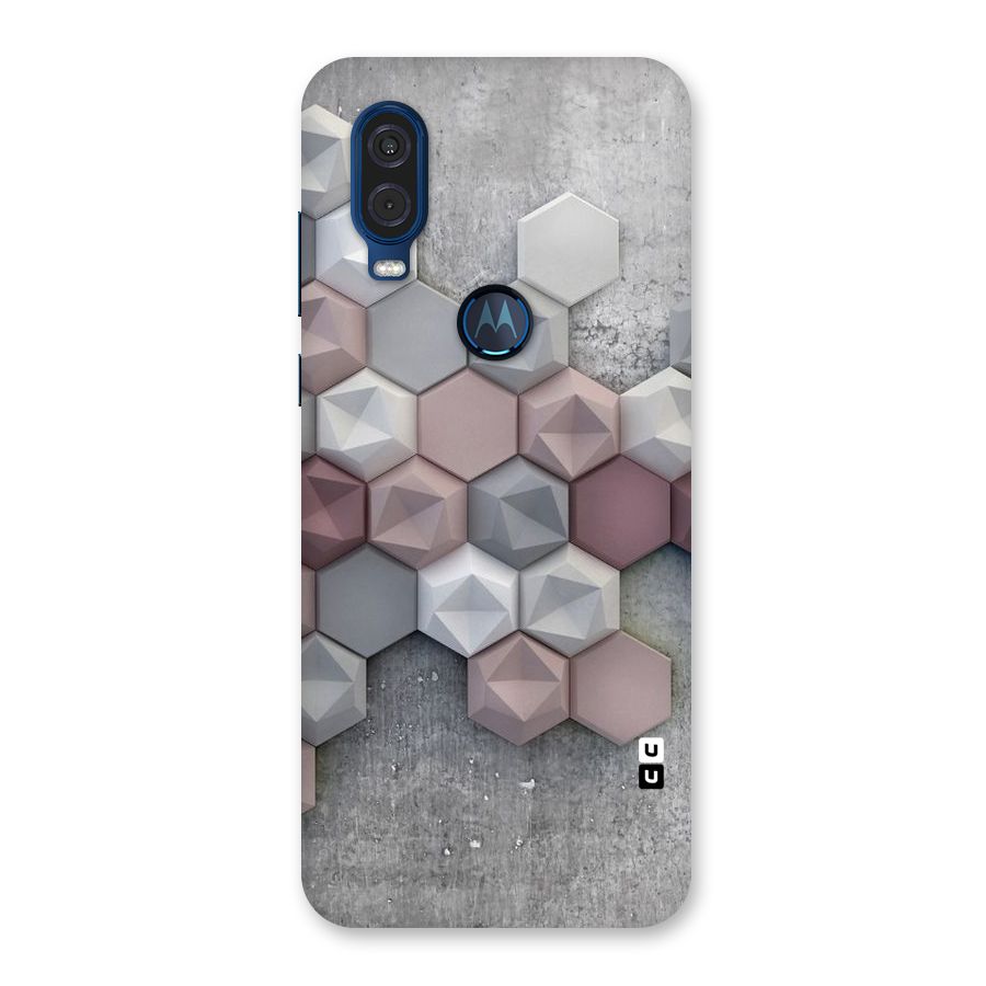 Cute Hexagonal Pattern Back Case for Motorola One Vision