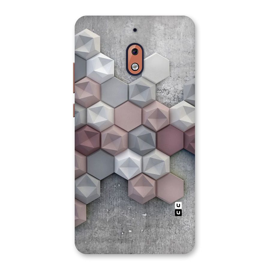 Cute Hexagonal Pattern Back Case for Nokia 2.1