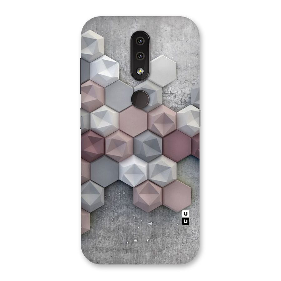Cute Hexagonal Pattern Back Case for Nokia 4.2