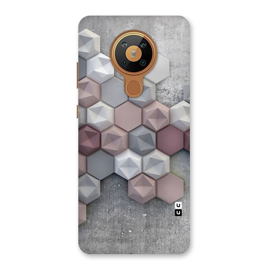 Cute Hexagonal Pattern Back Case for Nokia 5.3