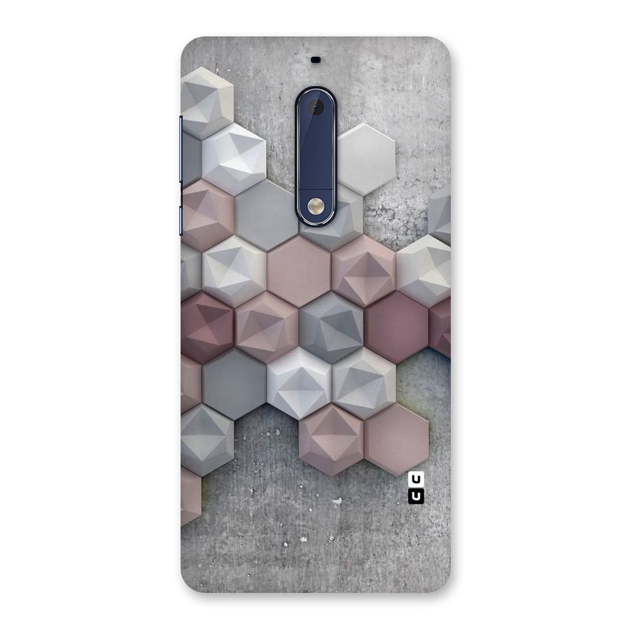 Cute Hexagonal Pattern Back Case for Nokia 5