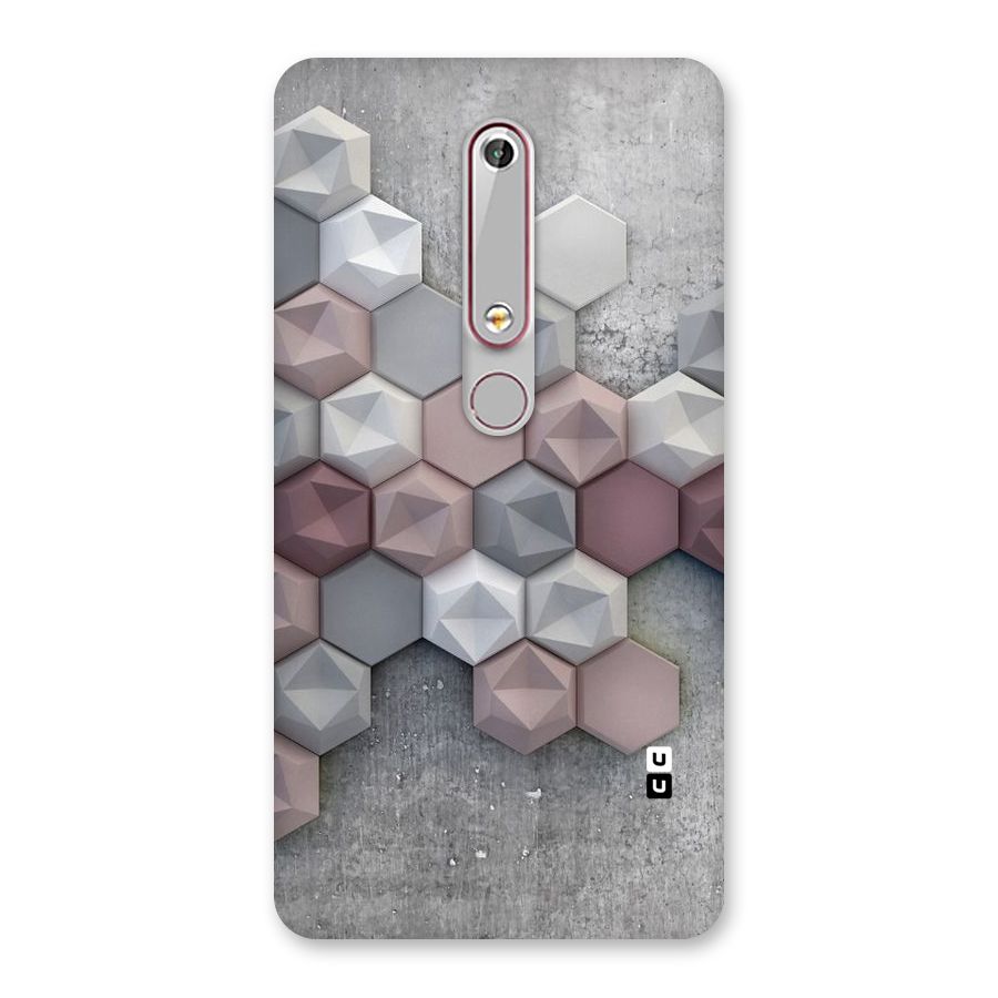 Cute Hexagonal Pattern Back Case for Nokia 6.1