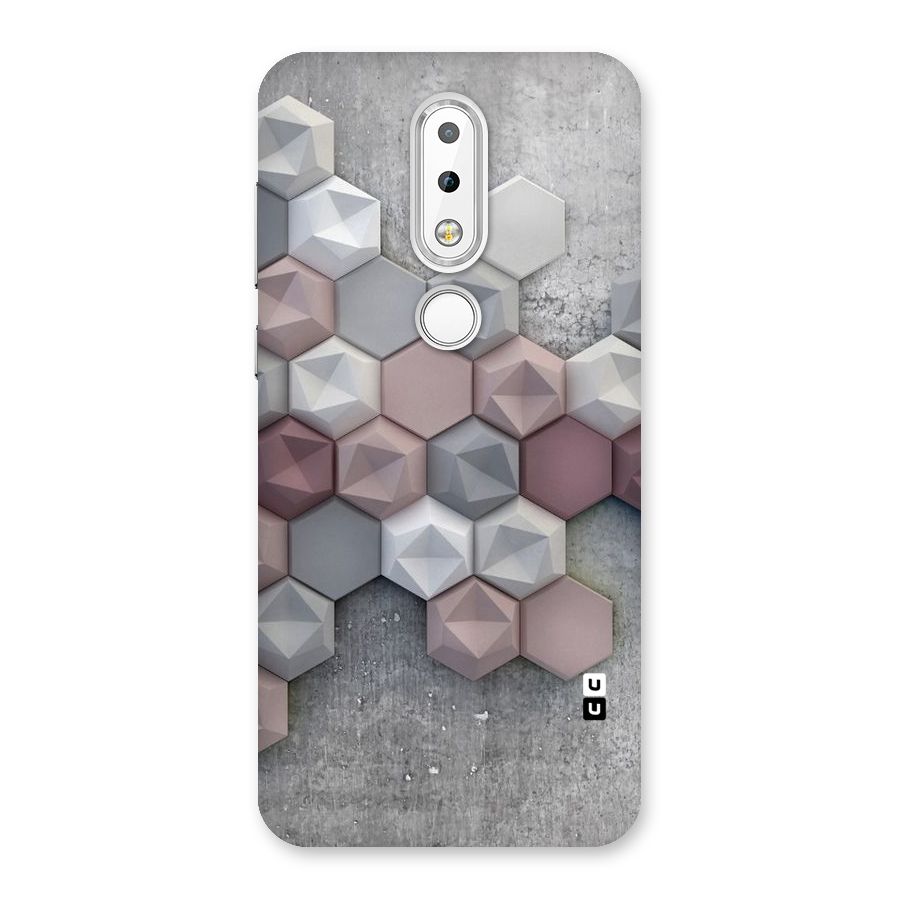 Cute Hexagonal Pattern Back Case for Nokia 6.1 Plus