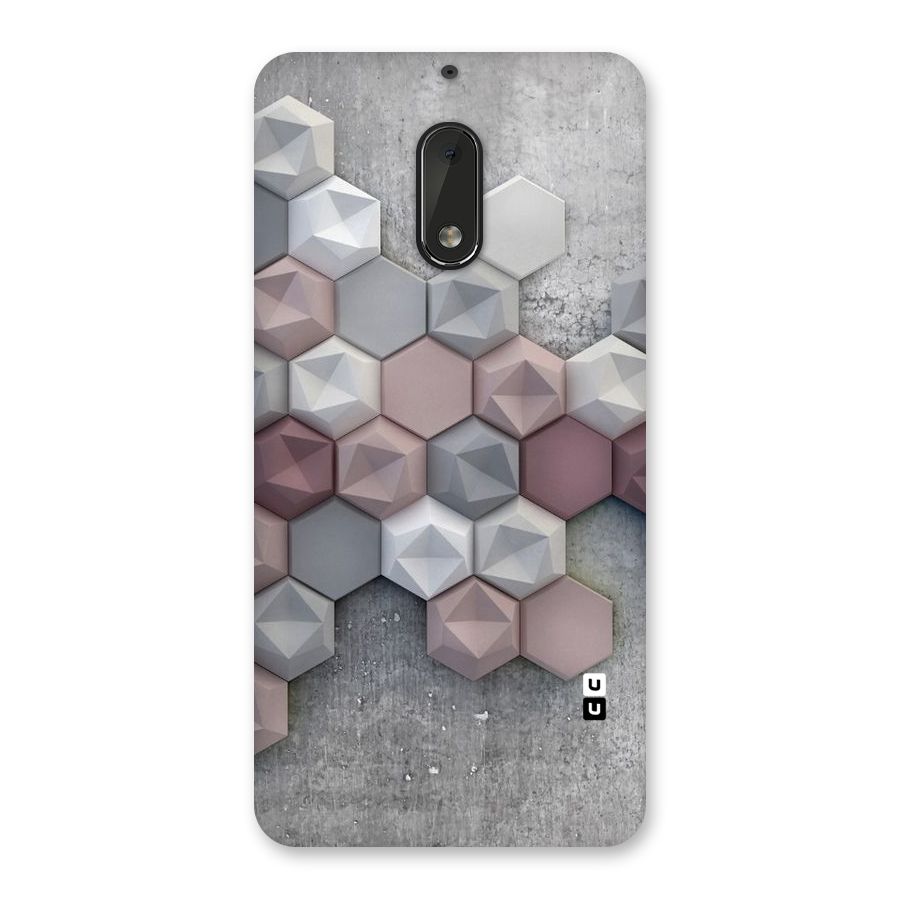 Cute Hexagonal Pattern Back Case for Nokia 6