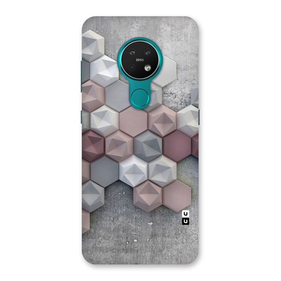 Cute Hexagonal Pattern Back Case for Nokia 7.2