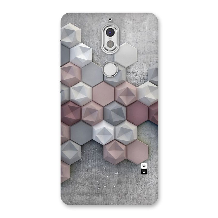 Cute Hexagonal Pattern Back Case for Nokia 7