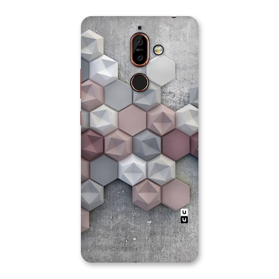 Cute Hexagonal Pattern Back Case for Nokia 7 Plus