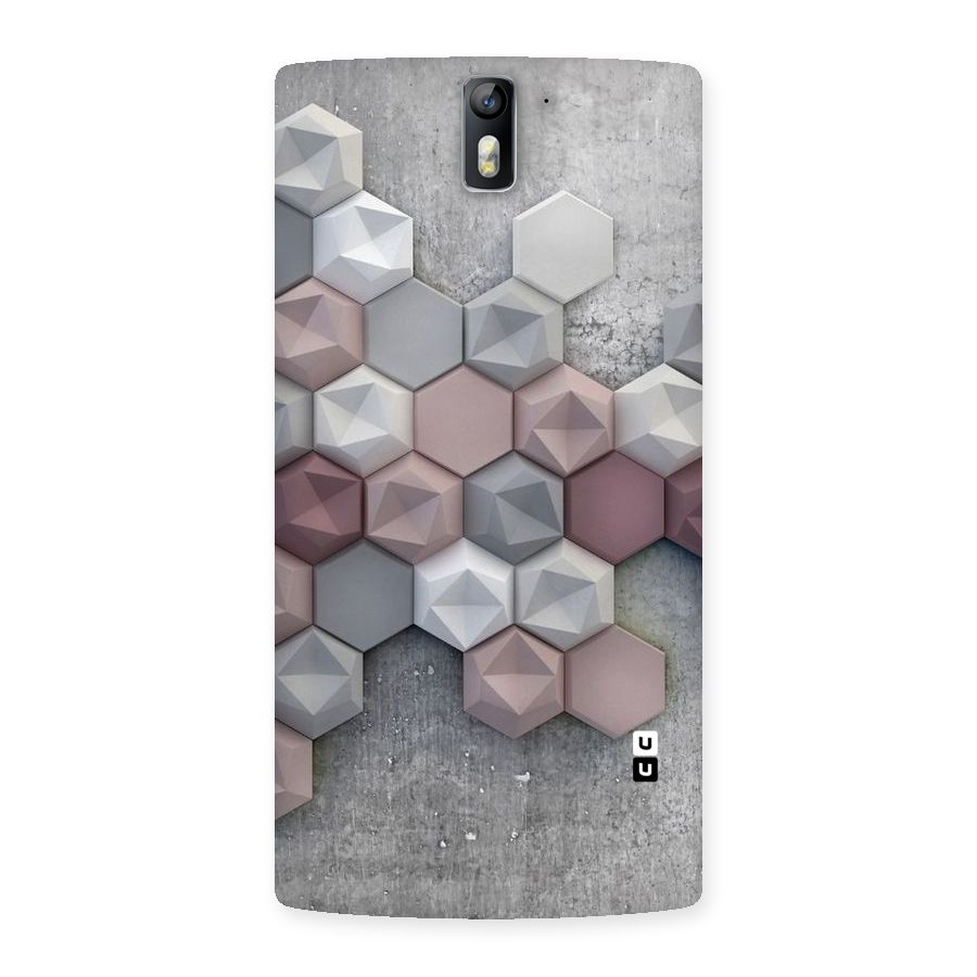Cute Hexagonal Pattern Back Case for One Plus One