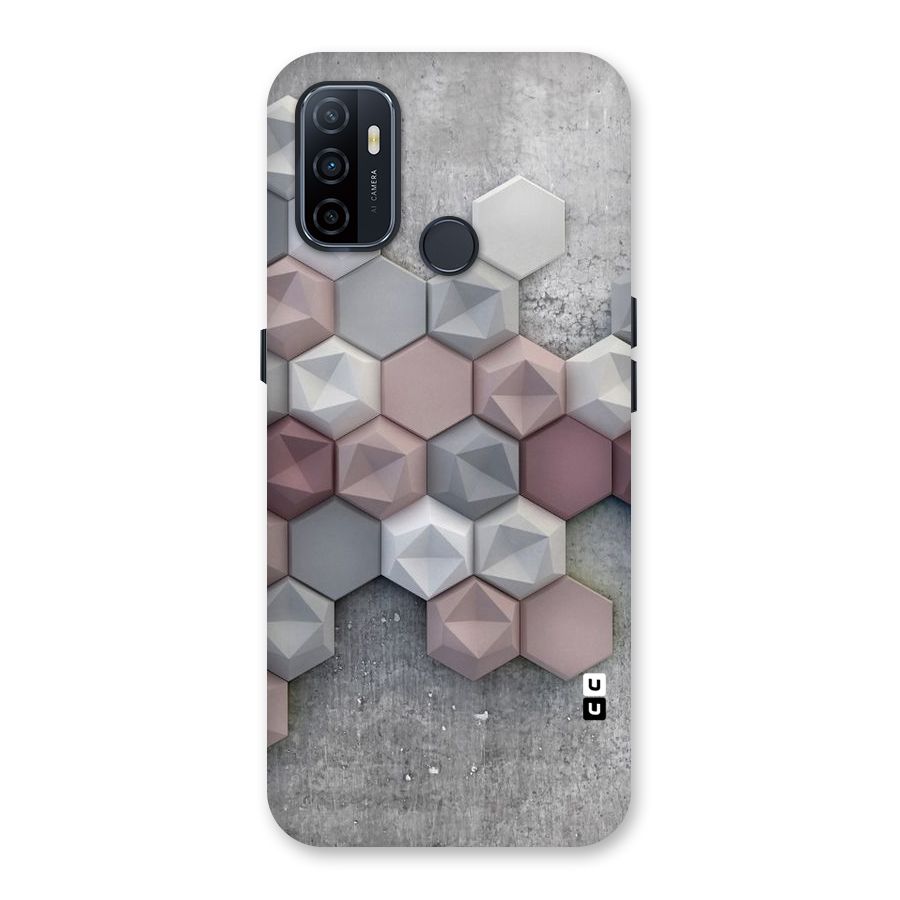 Cute Hexagonal Pattern Back Case for Oppo A32