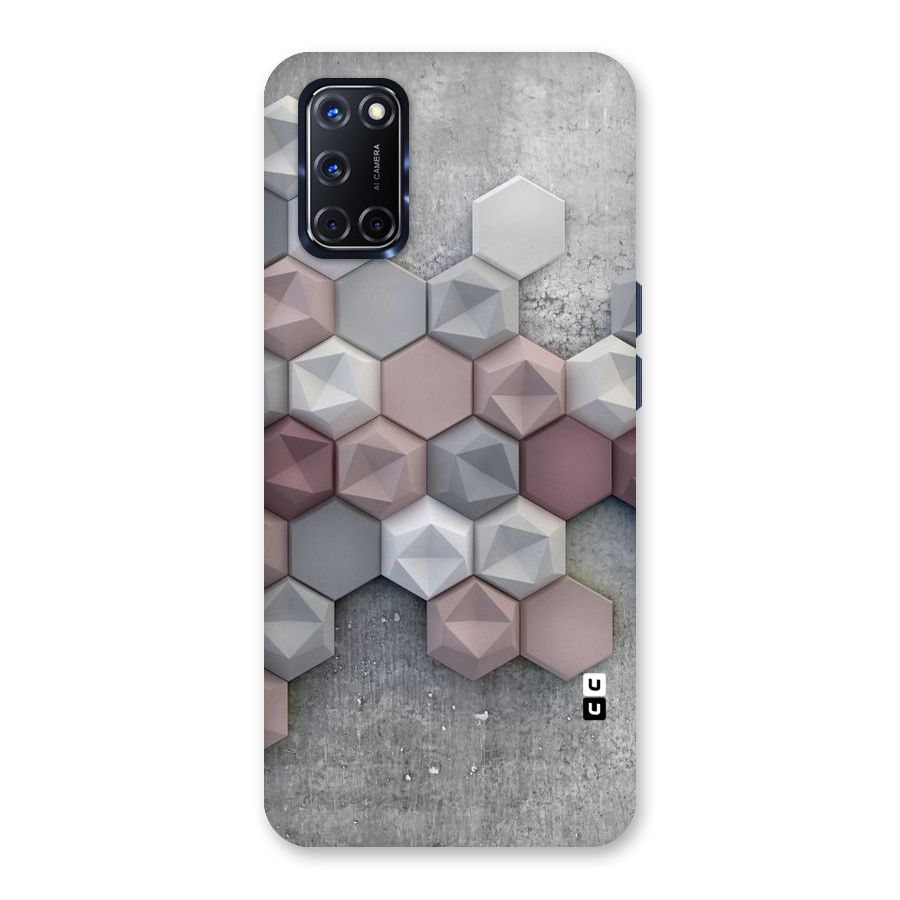 Cute Hexagonal Pattern Back Case for Oppo A52