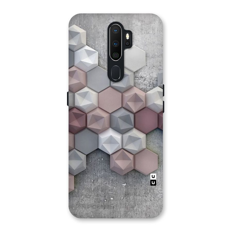 Cute Hexagonal Pattern Back Case for Oppo A5 (2020)