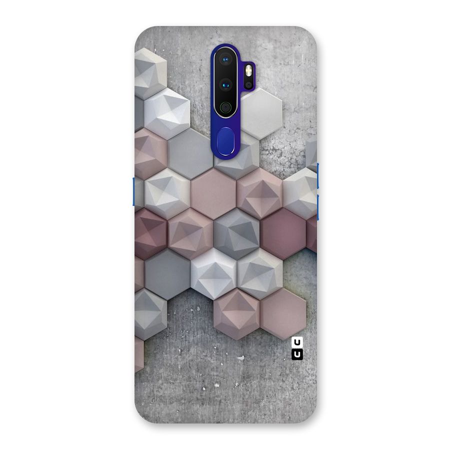Cute Hexagonal Pattern Back Case for Oppo A9 (2020)