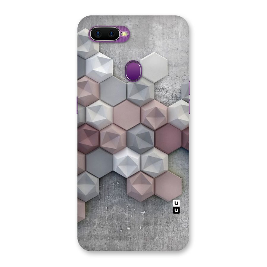 Cute Hexagonal Pattern Back Case for Oppo F9