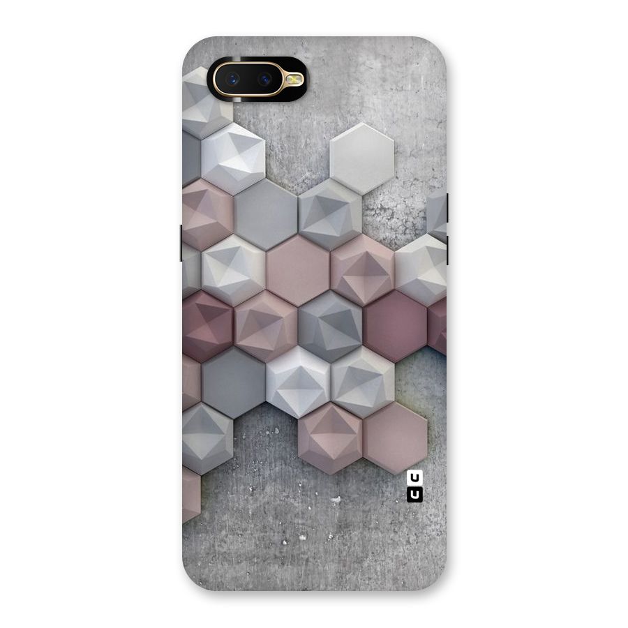 Cute Hexagonal Pattern Back Case for Oppo K1