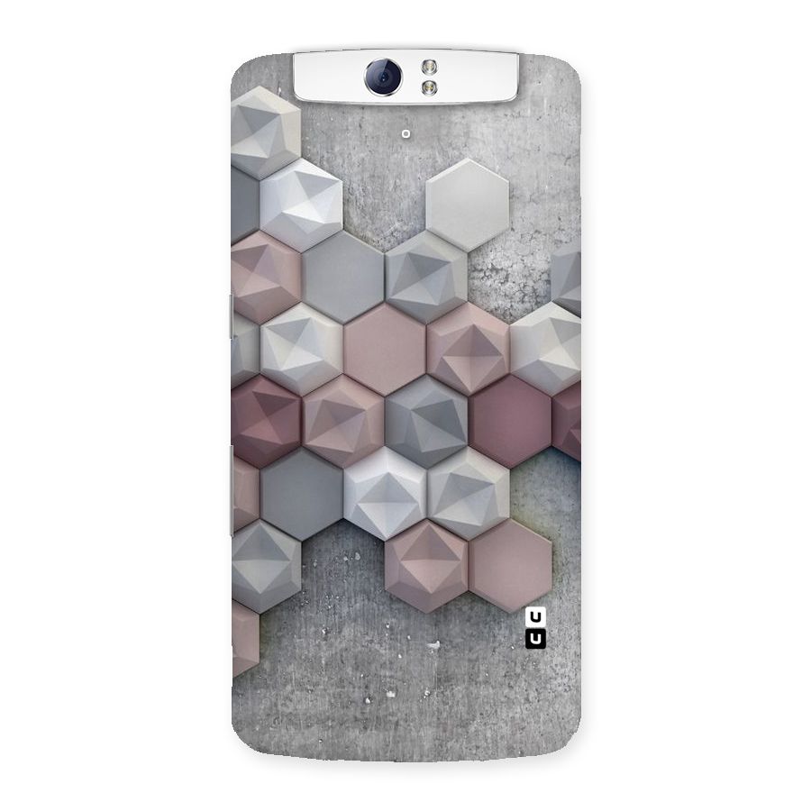 Cute Hexagonal Pattern Back Case for Oppo N1