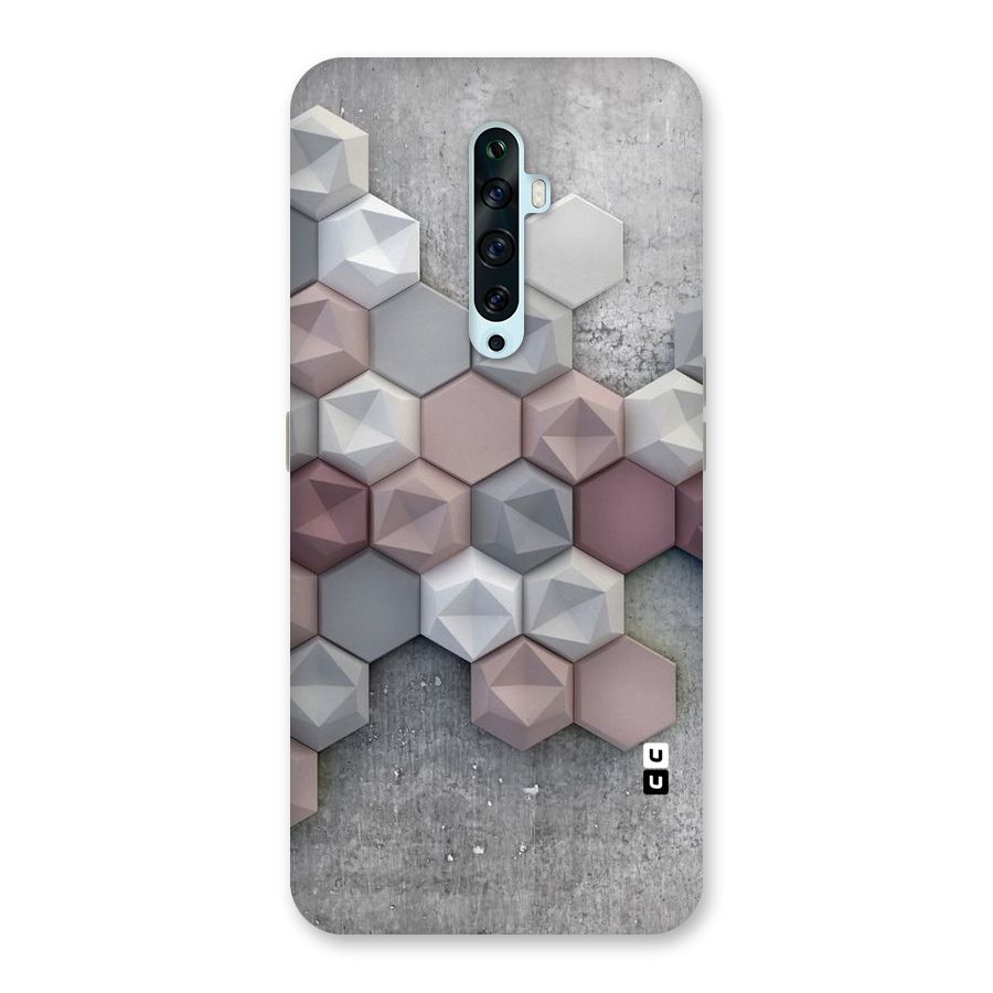 Cute Hexagonal Pattern Back Case for Oppo Reno2 F