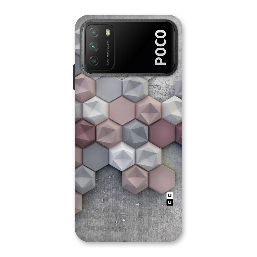 Cute Hexagonal Pattern Back Case for Poco M3