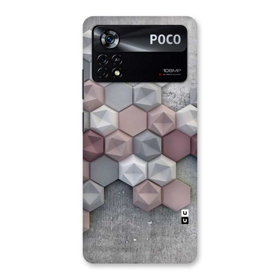 Cute Hexagonal Pattern Back Case for Poco X4 Pro 5G