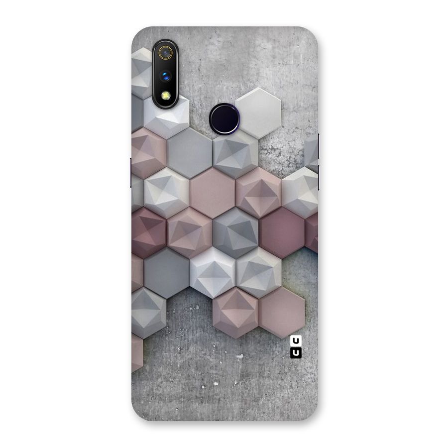 Cute Hexagonal Pattern Back Case for Realme 3 Pro