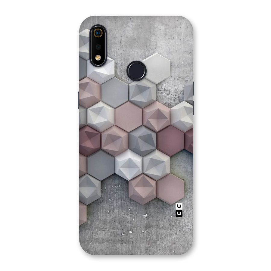 Cute Hexagonal Pattern Back Case for Realme 3i