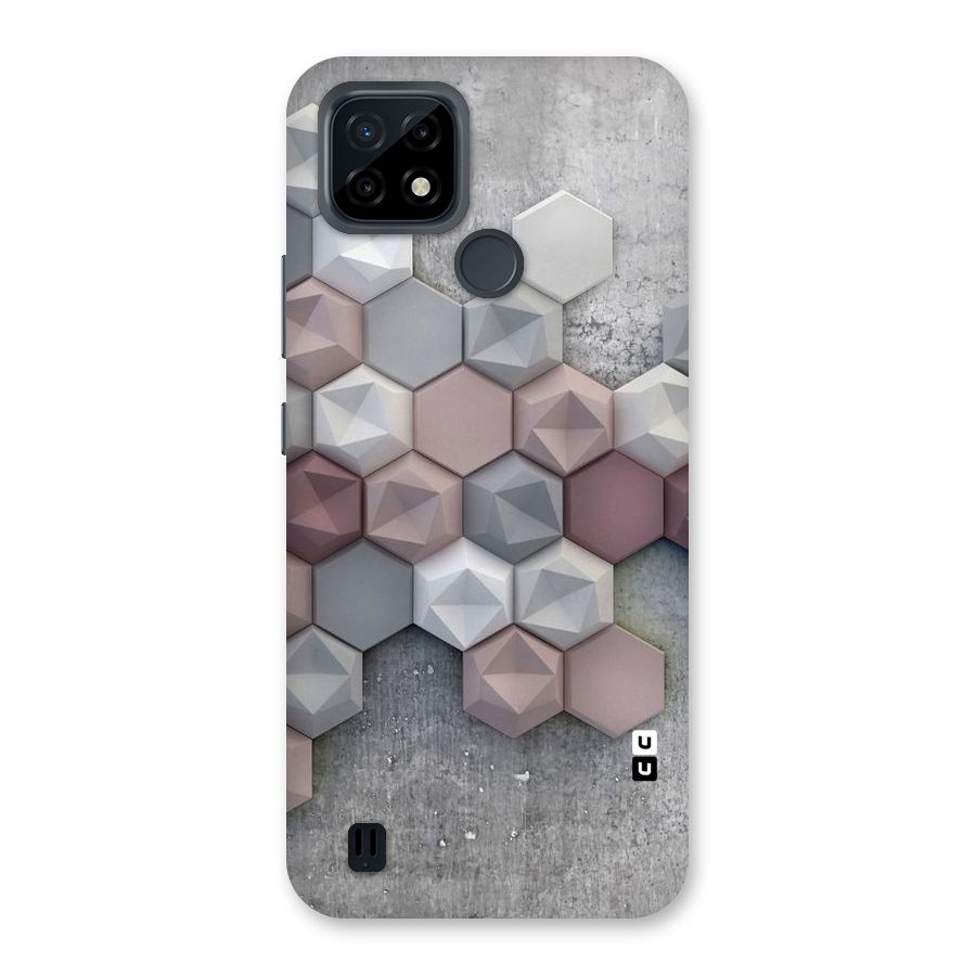Cute Hexagonal Pattern Back Case for Realme C21