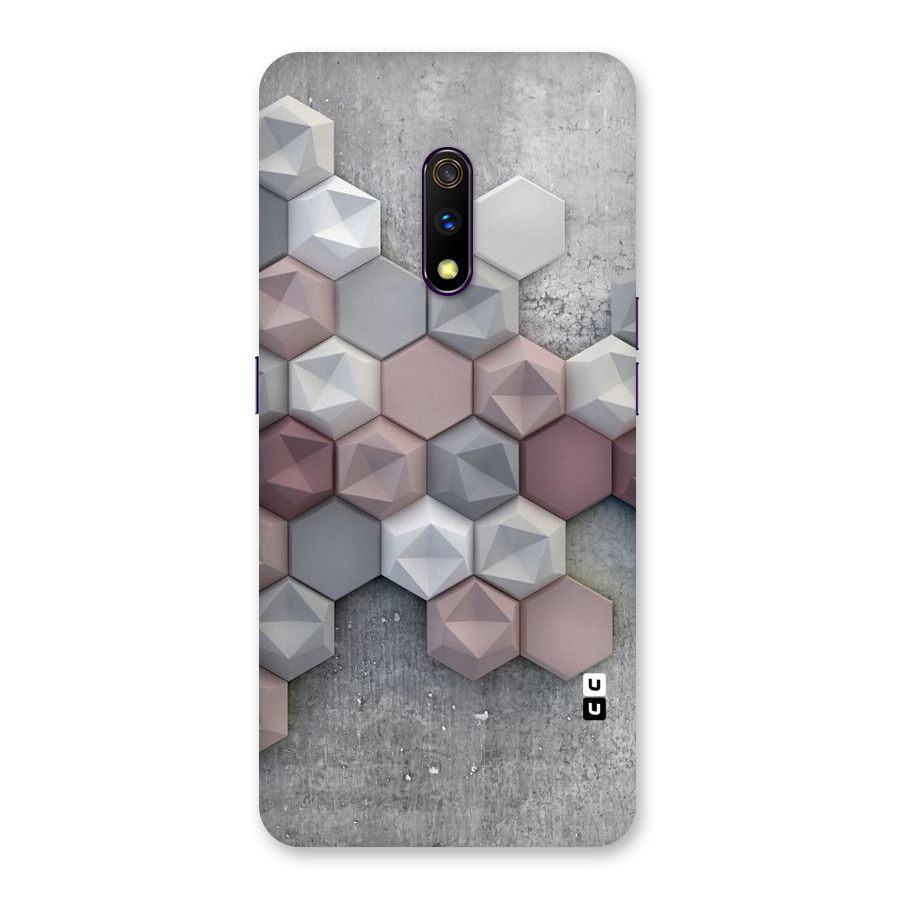 Cute Hexagonal Pattern Back Case for Realme X
