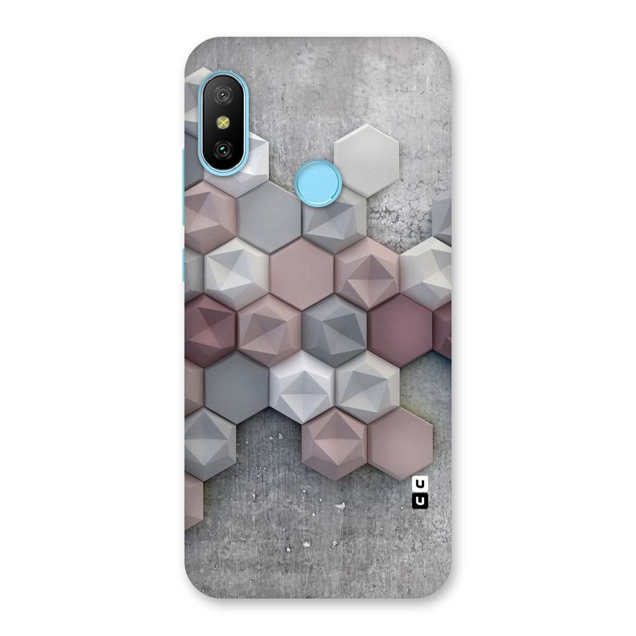 Cute Hexagonal Pattern Back Case for Redmi 6 Pro