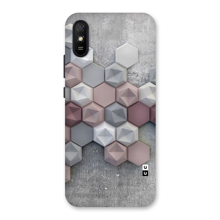 Cute Hexagonal Pattern Back Case for Redmi 9A