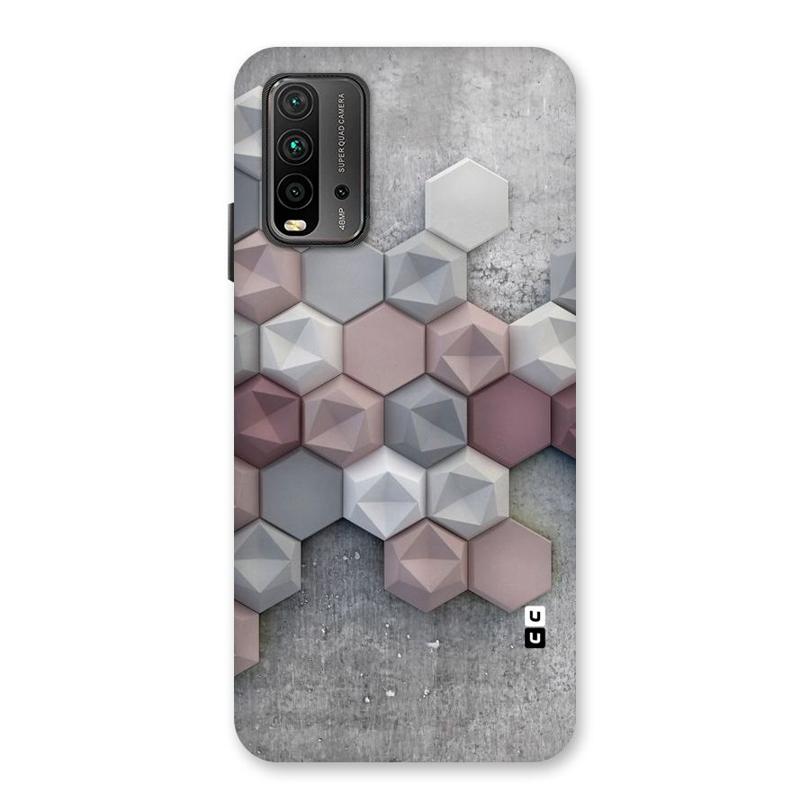 Cute Hexagonal Pattern Back Case for Redmi 9 Power