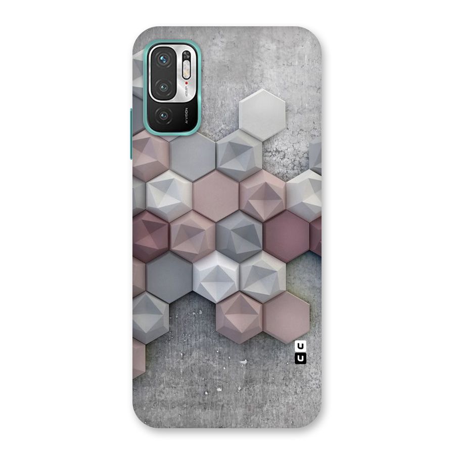 Cute Hexagonal Pattern Back Case for Redmi Note 10T 5G